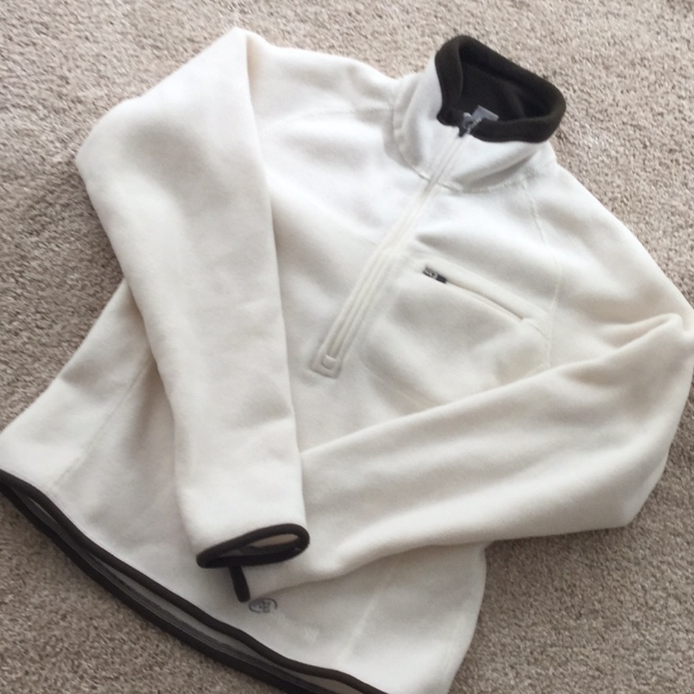 CLOUDVEIL HALF-ZIP FLEECY SWEATER SIZE S